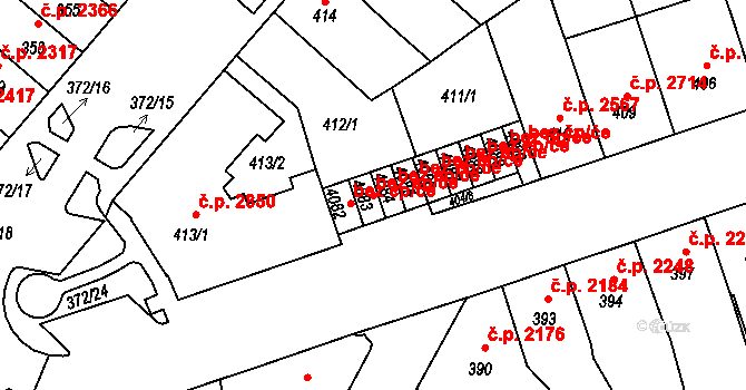 Chomutov 45070547 na parcele st. 4083 v KÚ Chomutov II, Katastrální mapa