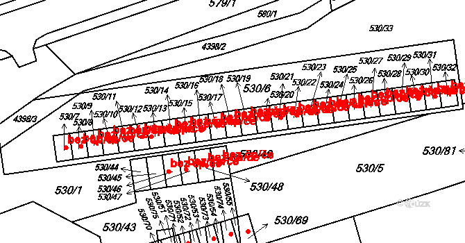 Frýdlant nad Ostravicí 46615547 na parcele st. 530/18 v KÚ Frýdlant nad Ostravicí, Katastrální mapa