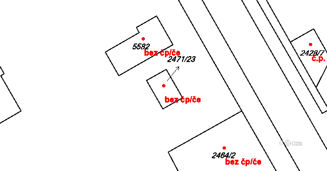 Vysoké Mýto 48513547 na parcele st. 2471/23 v KÚ Vysoké Mýto, Katastrální mapa