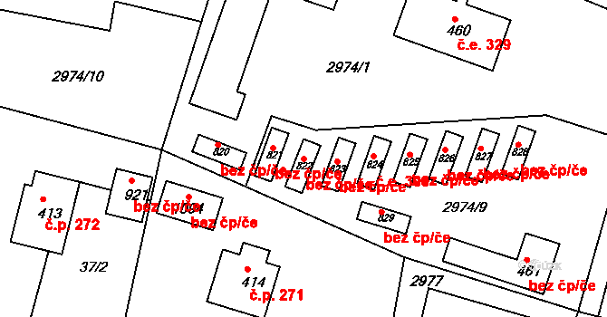 Komorní Lhotka 397, Katastrální mapa