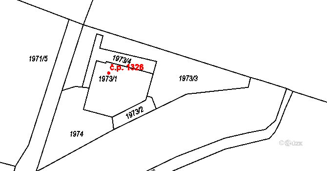 Strážnice 48313548 na parcele st. 1973/3 v KÚ Strážnice na Moravě, Katastrální mapa