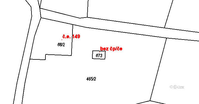 Lučany nad Nisou 119329549 na parcele st. 673 v KÚ Horní Maxov, Katastrální mapa