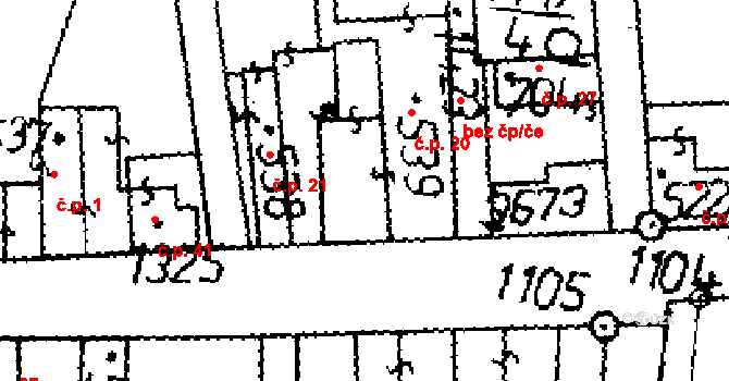 Byšičky 20, Lysá nad Labem na parcele st. 539 v KÚ Lysá nad Labem, Katastrální mapa