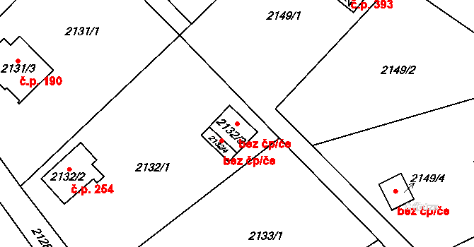 Havířov 48941549 na parcele st. 2132/3 v KÚ Bludovice, Katastrální mapa