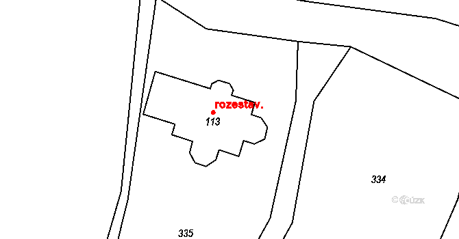 Nový Studenec 126, Ždírec nad Doubravou, Katastrální mapa