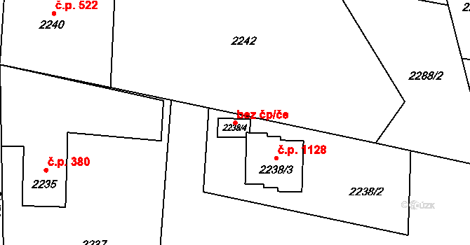 Orlová 42051550 na parcele st. 2238/4 v KÚ Poruba u Orlové, Katastrální mapa