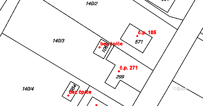 Pyšely 42352550 na parcele st. 1063 v KÚ Pyšely, Katastrální mapa