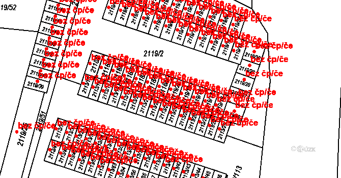 Dobruška 44244550 na parcele st. 2119/20 v KÚ Dobruška, Katastrální mapa