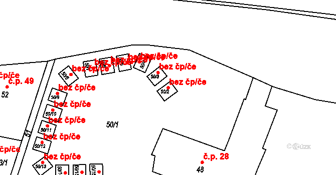 Čistá 44441550 na parcele st. 50/2 v KÚ Zdeslav u Rakovníka, Katastrální mapa