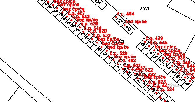 Rokytnice 40361551 na parcele st. 503 v KÚ Rokytnice u Přerova, Katastrální mapa