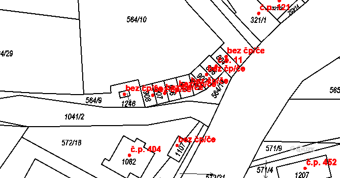 Brandýsek 44374551 na parcele st. 907 v KÚ Brandýsek, Katastrální mapa