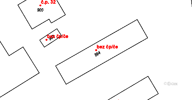 Bražec 47817551 na parcele st. 894 v KÚ Bražec u Doupova, Katastrální mapa