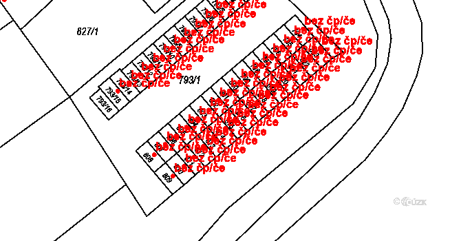 Nový Bor 47930551 na parcele st. 815 v KÚ Nový Bor, Katastrální mapa