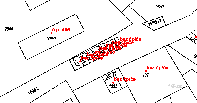 Přibyslav 48002551 na parcele st. 2236 v KÚ Přibyslav, Katastrální mapa