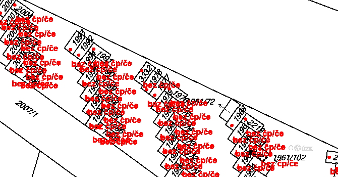 Milevsko 39954552 na parcele st. 1976 v KÚ Milevsko, Katastrální mapa