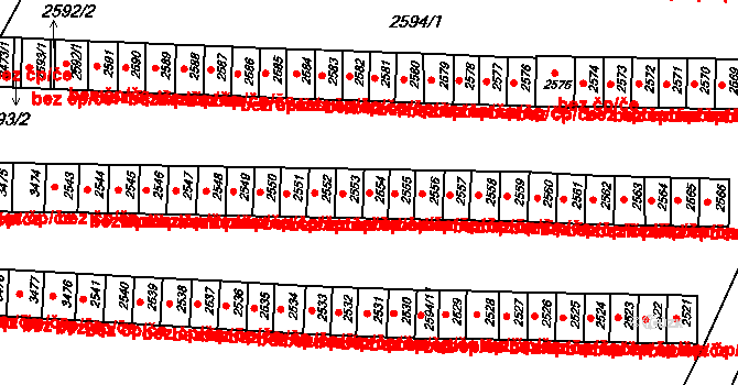 Rýmařov 46584552 na parcele st. 2554 v KÚ Rýmařov, Katastrální mapa