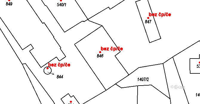 Rokytnice nad Jizerou 49315552 na parcele st. 846 v KÚ Dolní Rokytnice, Katastrální mapa