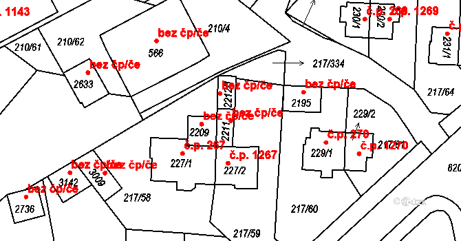 Sezimovo Ústí 42475554 na parcele st. 2211 v KÚ Sezimovo Ústí, Katastrální mapa