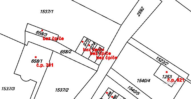 Česká Kamenice 47243554 na parcele st. 973 v KÚ Česká Kamenice, Katastrální mapa