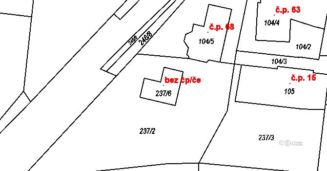 Jezdkovice 97319554 na parcele st. 237/6 v KÚ Jezdkovice, Katastrální mapa