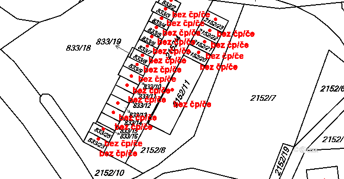 Hradec nad Moravicí 693 na parcele st. 2152/11 v KÚ Hradec nad Moravicí, Katastrální mapa