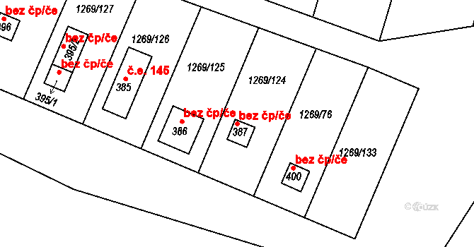 Strakonice 41911555 na parcele st. 387 v KÚ Dražejov u Strakonic, Katastrální mapa