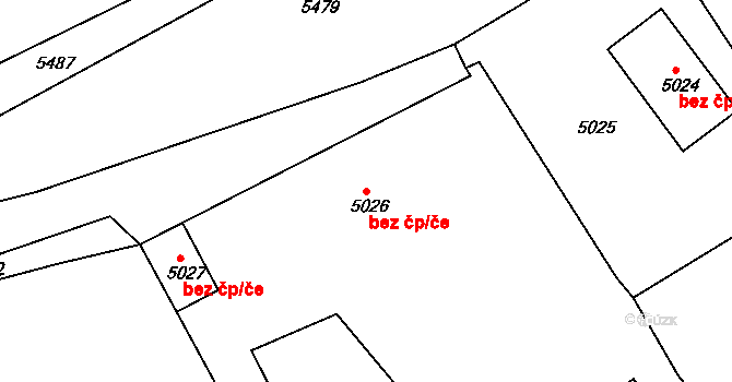 Česká Lípa 42466555 na parcele st. 5026 v KÚ Česká Lípa, Katastrální mapa