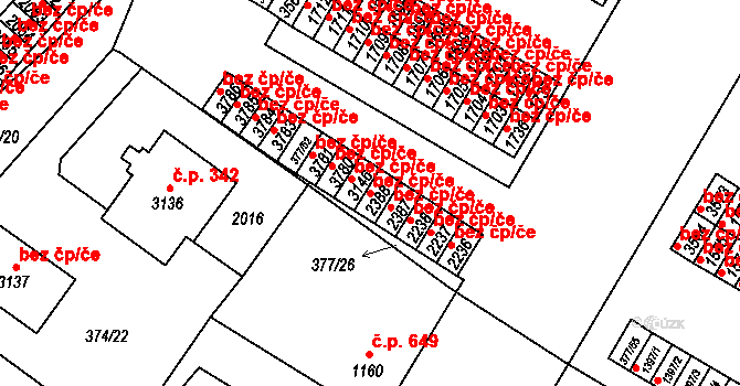 Sušice 50369555 na parcele st. 2388 v KÚ Sušice nad Otavou, Katastrální mapa