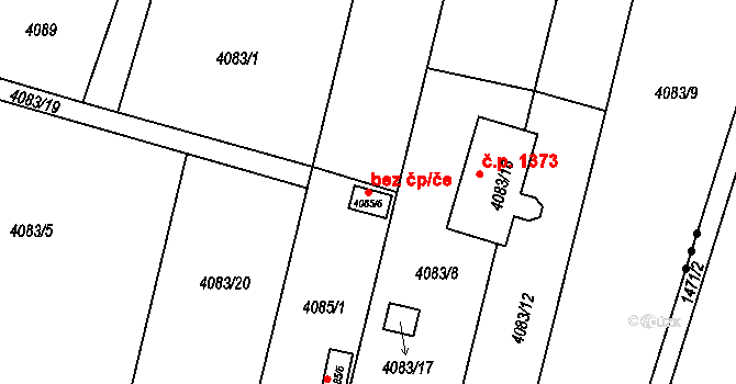 Orlová 43985556 na parcele st. 4085/6 v KÚ Horní Lutyně, Katastrální mapa
