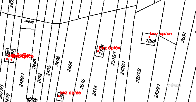 Moravské Budějovice 46415556 na parcele st. 2194 v KÚ Moravské Budějovice, Katastrální mapa