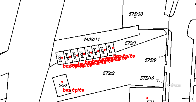 Frýdlant nad Ostravicí 46444556 na parcele st. 573/4 v KÚ Frýdlant nad Ostravicí, Katastrální mapa