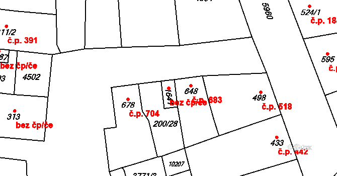 Hrušovany nad Jevišovkou 48290556 na parcele st. 1641 v KÚ Hrušovany nad Jevišovkou, Katastrální mapa