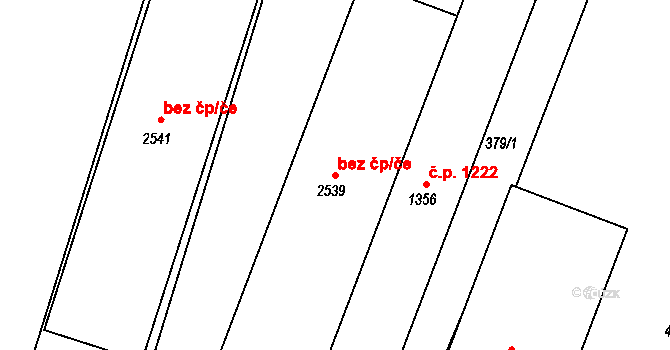 Lysá nad Labem 50372556 na parcele st. 2539 v KÚ Lysá nad Labem, Katastrální mapa