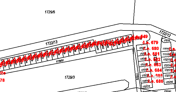 Miřetice u Klášterce nad Ohří 641, Klášterec nad Ohří na parcele st. 1729/30 v KÚ Miřetice u Klášterce nad Ohří, Katastrální mapa