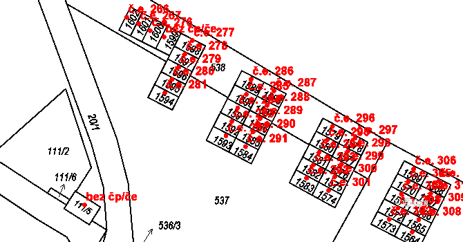 Ostopovice 283, Katastrální mapa