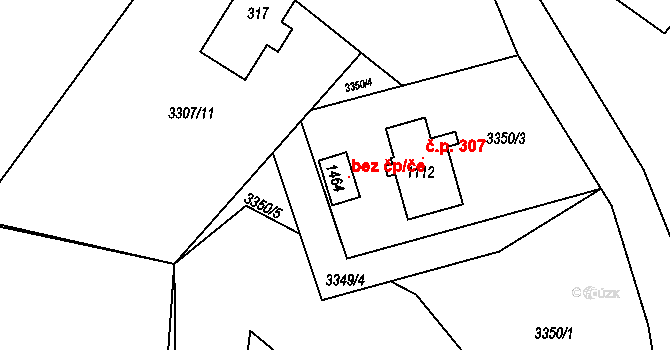 Trojanovice 42587557 na parcele st. 1464 v KÚ Trojanovice, Katastrální mapa