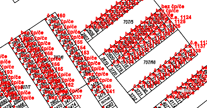 Rakovník 44433557 na parcele st. 2619 v KÚ Rakovník, Katastrální mapa
