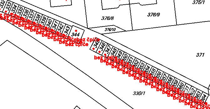 Postřelmov 44960557 na parcele st. 347 v KÚ Postřelmov, Katastrální mapa