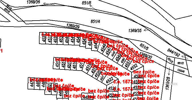Blansko 50027557 na parcele st. 4545 v KÚ Blansko, Katastrální mapa
