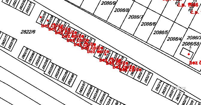 Jemnice 95742557 na parcele st. 2822/22 v KÚ Jemnice, Katastrální mapa
