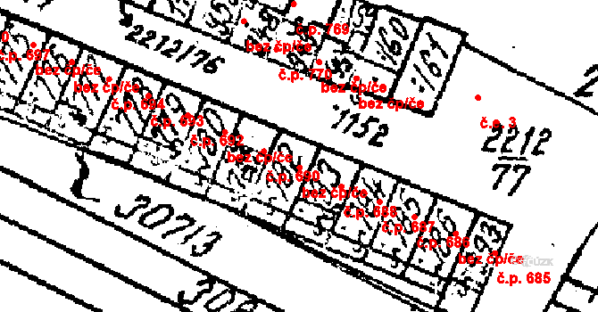 Tvrdonice 689, Katastrální mapa
