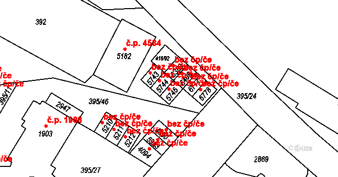Jablonec nad Nisou 2430, Katastrální mapa