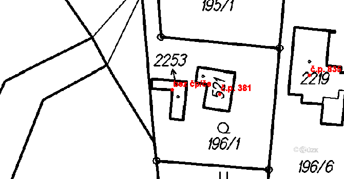 Čeladná 42413559 na parcele st. 2253 v KÚ Čeladná, Katastrální mapa