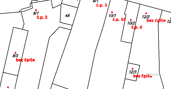 Selibov 3, Protivín na parcele st. 9/1 v KÚ Selibov, Katastrální mapa