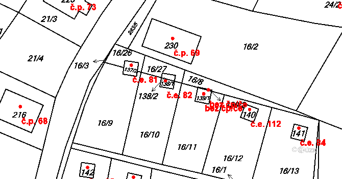 Zborná 82, Jihlava na parcele st. 138/1 v KÚ Zborná, Katastrální mapa