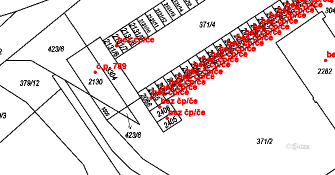 Mariánské Lázně 38791561 na parcele st. 2064 v KÚ Úšovice, Katastrální mapa