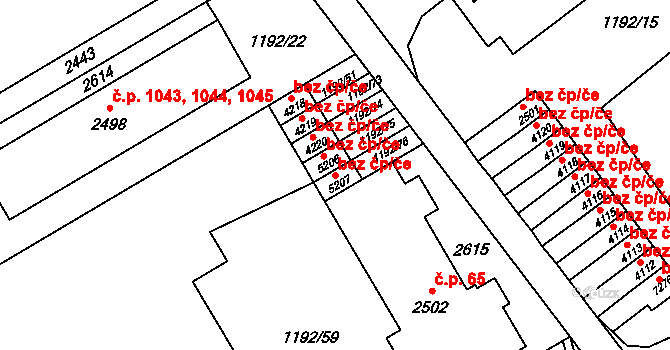 Beroun 43523561 na parcele st. 5207 v KÚ Beroun, Katastrální mapa
