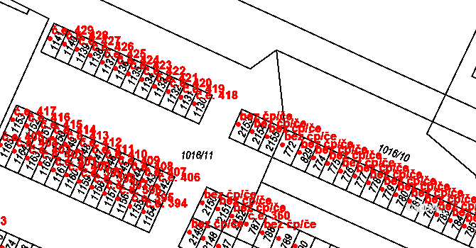 Mariánské Lázně 44640561 na parcele st. 2153 v KÚ Úšovice, Katastrální mapa