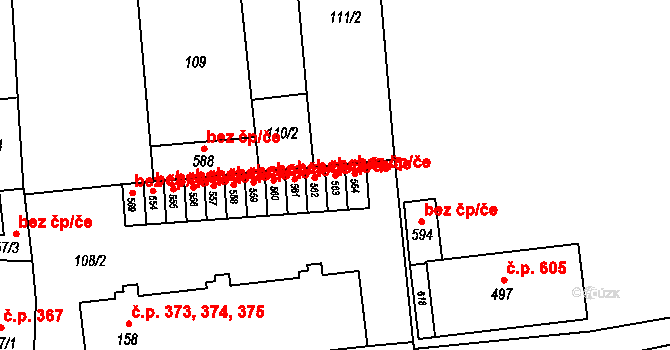 Letonice 45869561 na parcele st. 563 v KÚ Letonice, Katastrální mapa