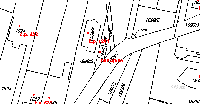 Brno 47938561 na parcele st. 1596/1 v KÚ Bystrc, Katastrální mapa